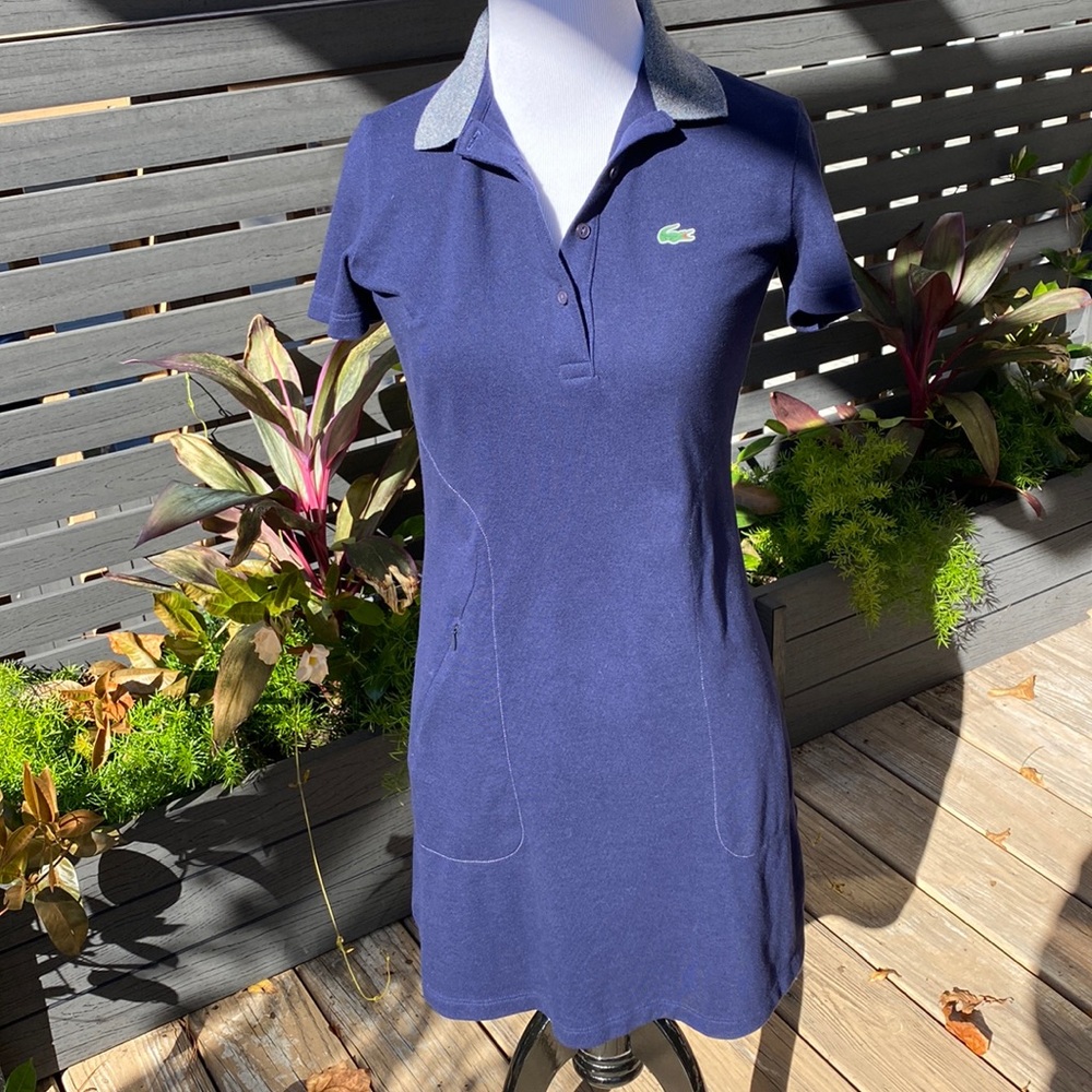LACOSTE SPORT Navy Polo Dress Size 32/XS